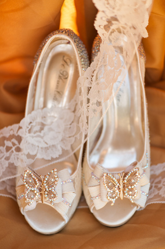 butterfly wedding shoes