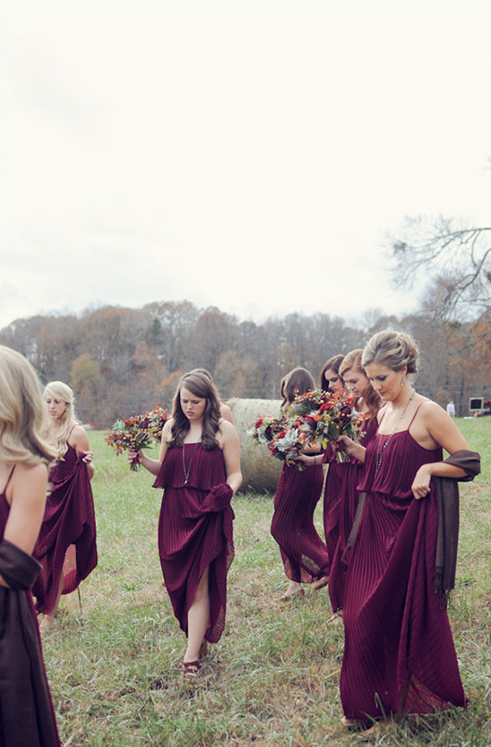 seventy style bridesmaids