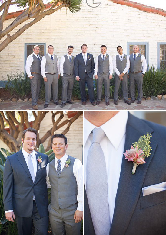 grey vest groomsmen looks