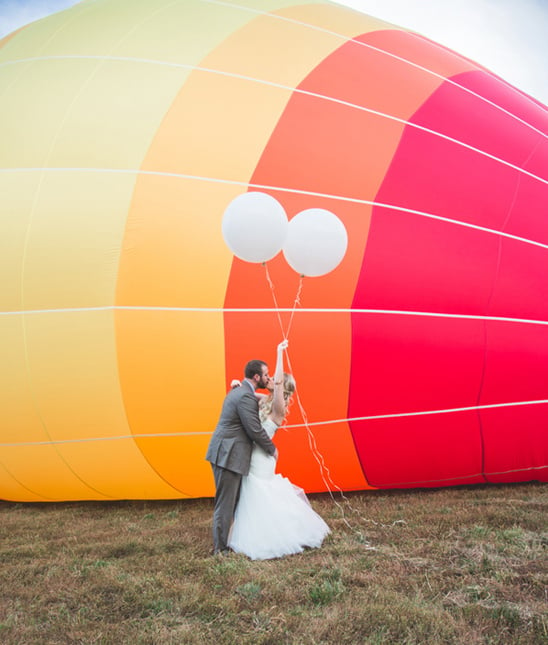 wedding hot air balloon