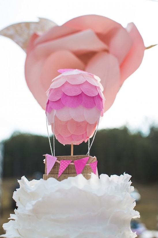 hot air balloon cake topper
