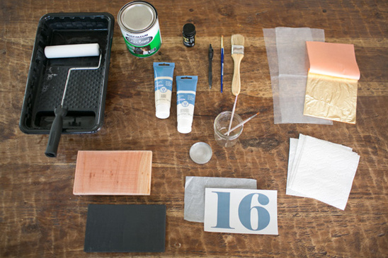 materials needed for diy table numbers