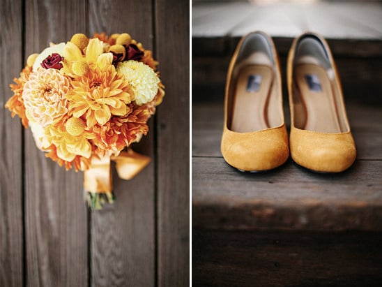 yellow wedding shoes