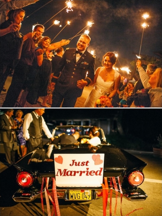 just married get away car sign