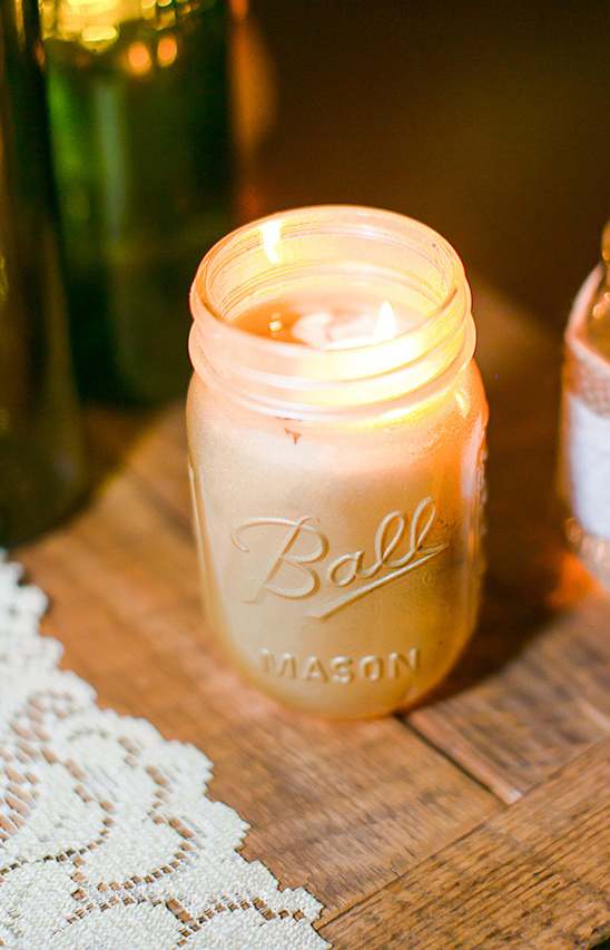 mason jar candles