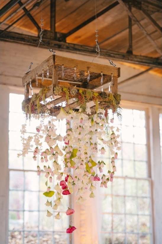 hanging floral chandelier