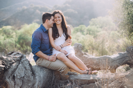 Happy couple enjoys nature and each other outdoors