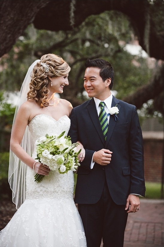 Navy and Green Southern Wedding