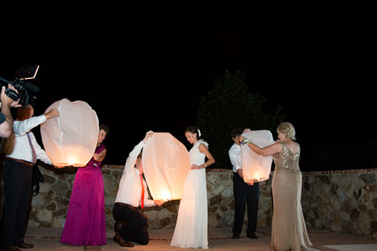 wedding lantern send off