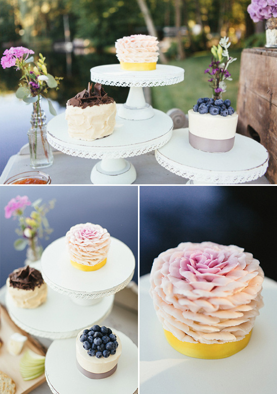 miniature wedding cakes