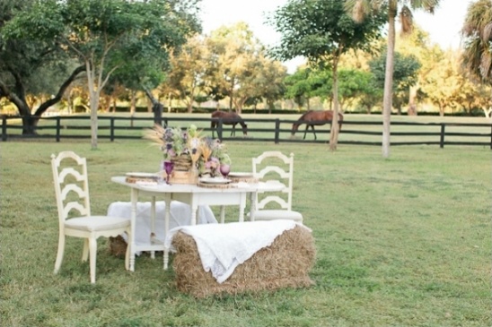 simple and rustic outdoor reception ideas