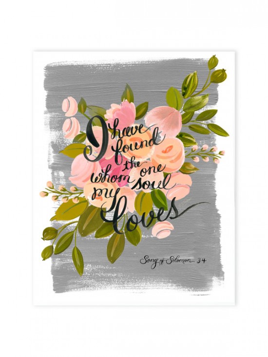 Song of Solomon Wedding Print by The First Snow