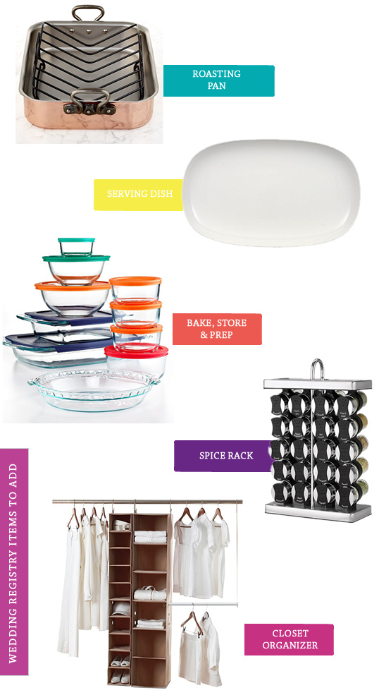 Wedding registry items for kitchen and closet storage
