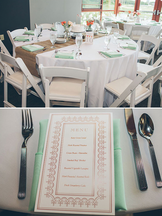 mint and peach wedding ideas