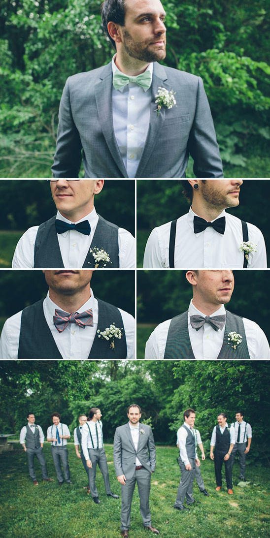assorted grey groomsmen atire