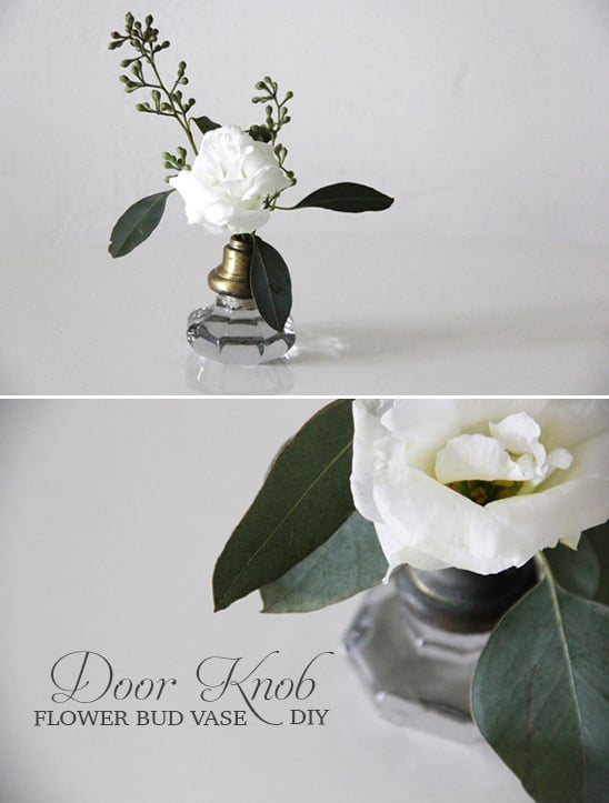 Turn Your Old Door Knobs Into Vases