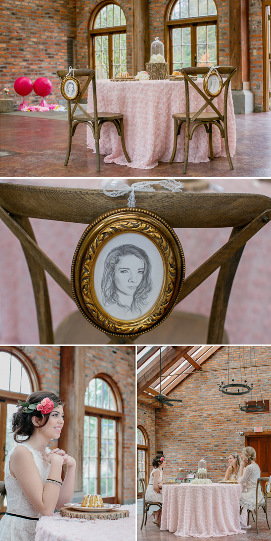 hand drawn portrait seat signs