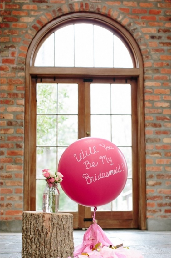 will you be my bridesmaid balloon