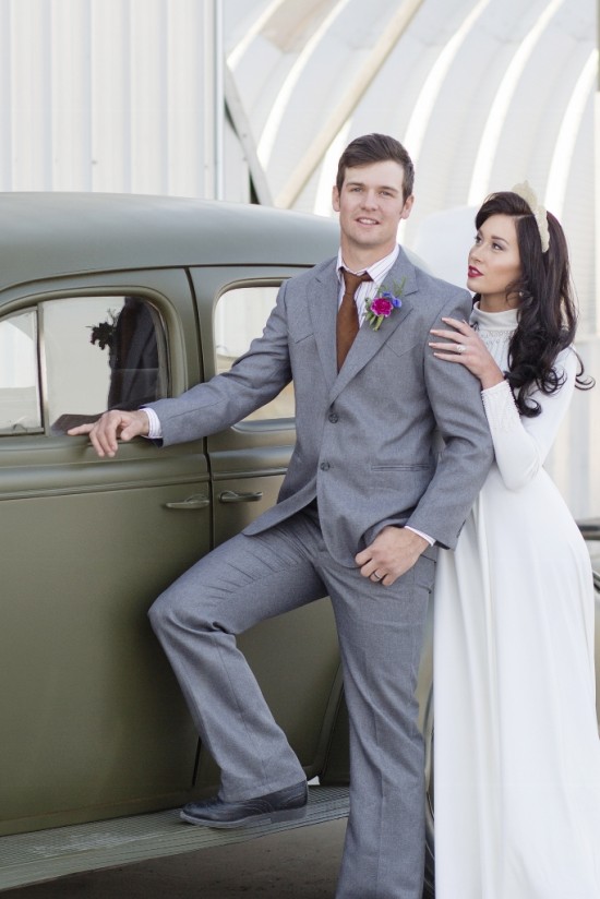 WWII Inspired Bridal shoot