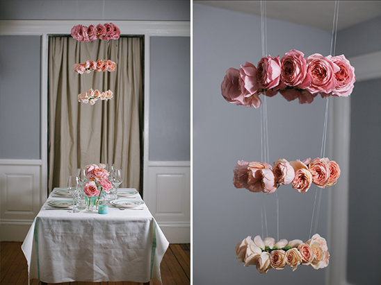 how to create this cute rose halo chandelier