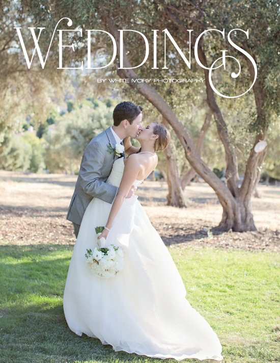 Elegant wedding photo of a couple kissing outdoors