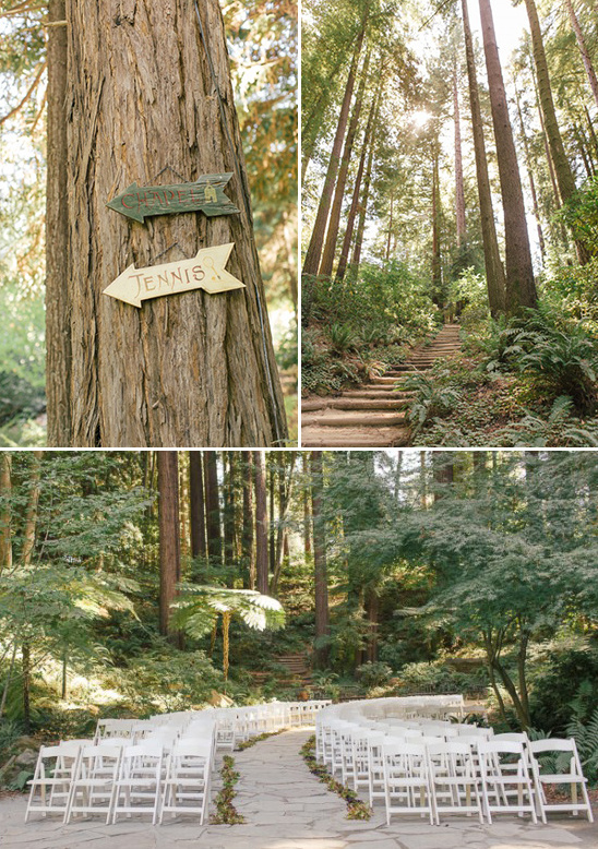 forested wedding ceremony