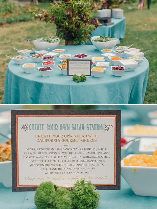 create your own salad station