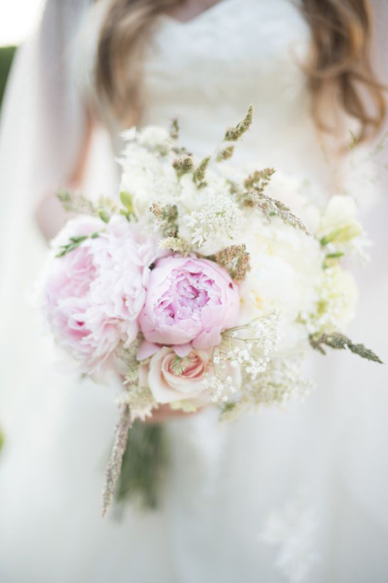 light pink wedding bouquet