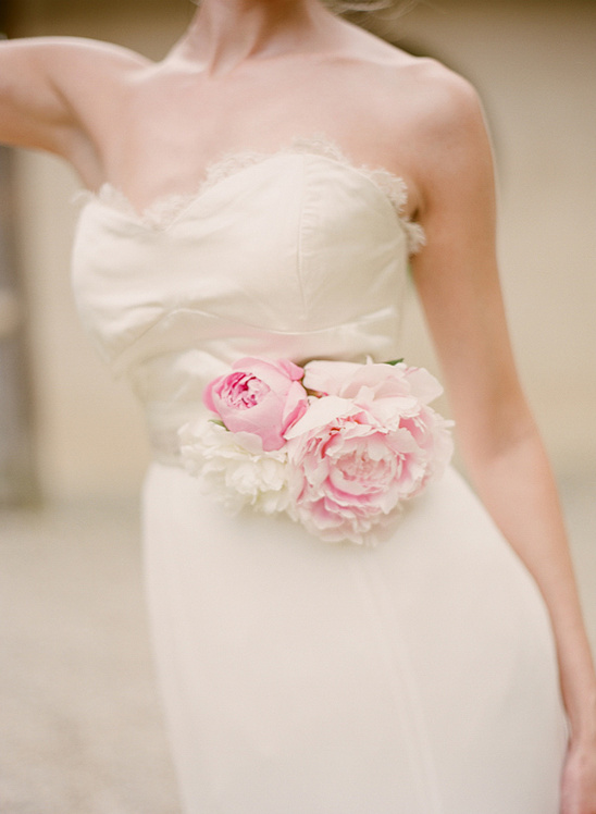 floral wedding sash