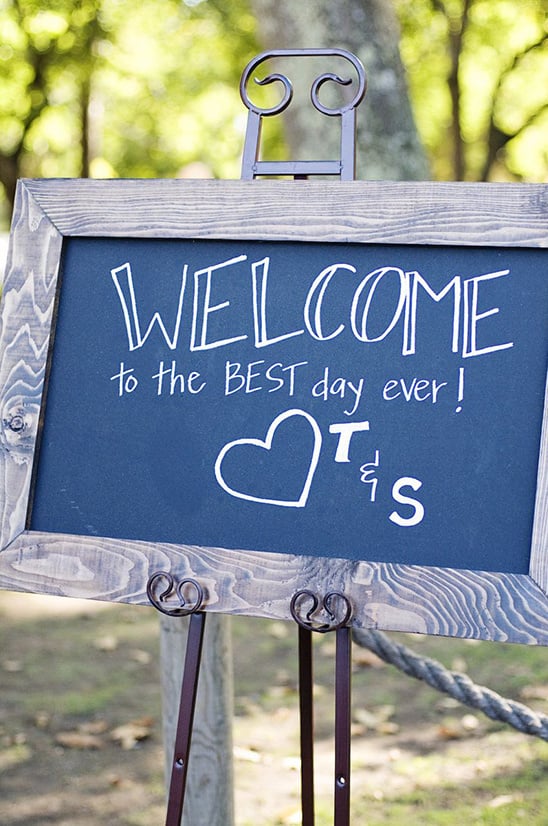 welcome to the best day ever sign