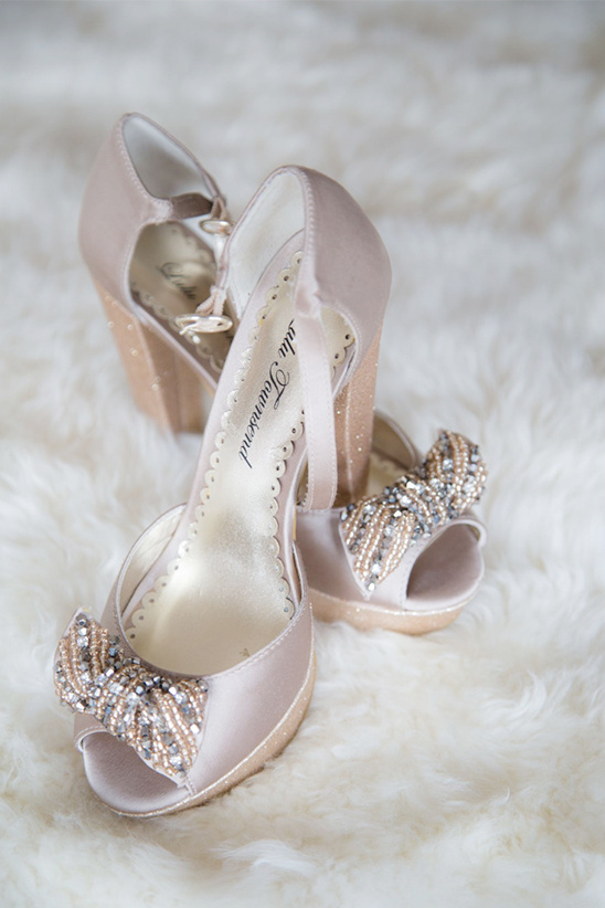 fancy pink wedding shoes