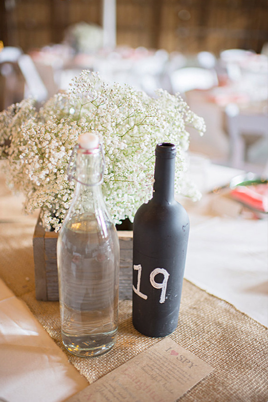 chalkboard paint table numbers