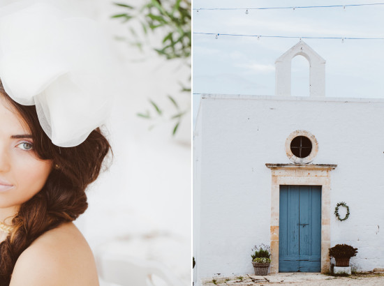 Bride with a veil and a beautiful church in the background