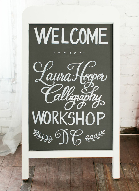 workshop welcome sign