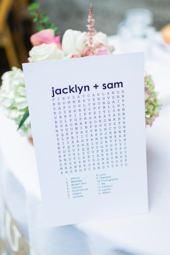 wedding word search puzzle