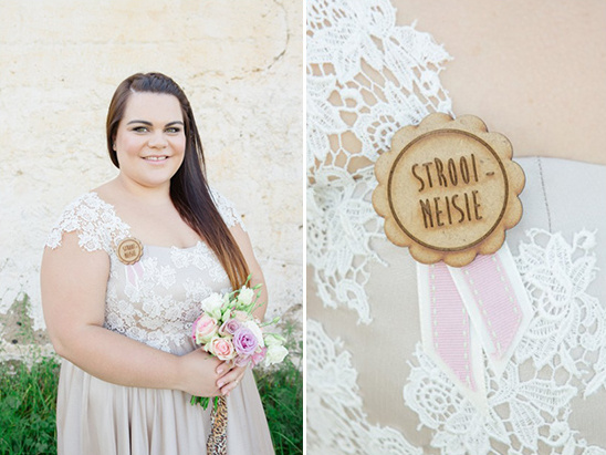 bridesmaid wooden ribbon