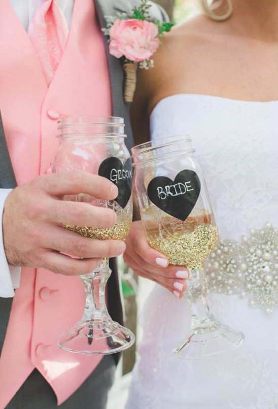 bride and groom cups