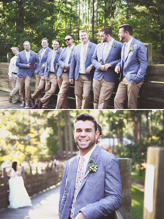 tweed and khaki groomsmen