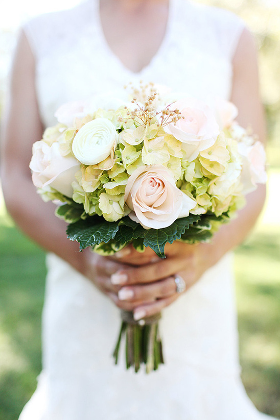 romantic pink and white wedding bouquet
