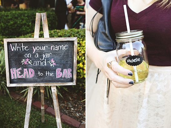 write your name on a jar and head to the bar
