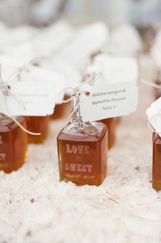 love is sweet honey favors and escort cards