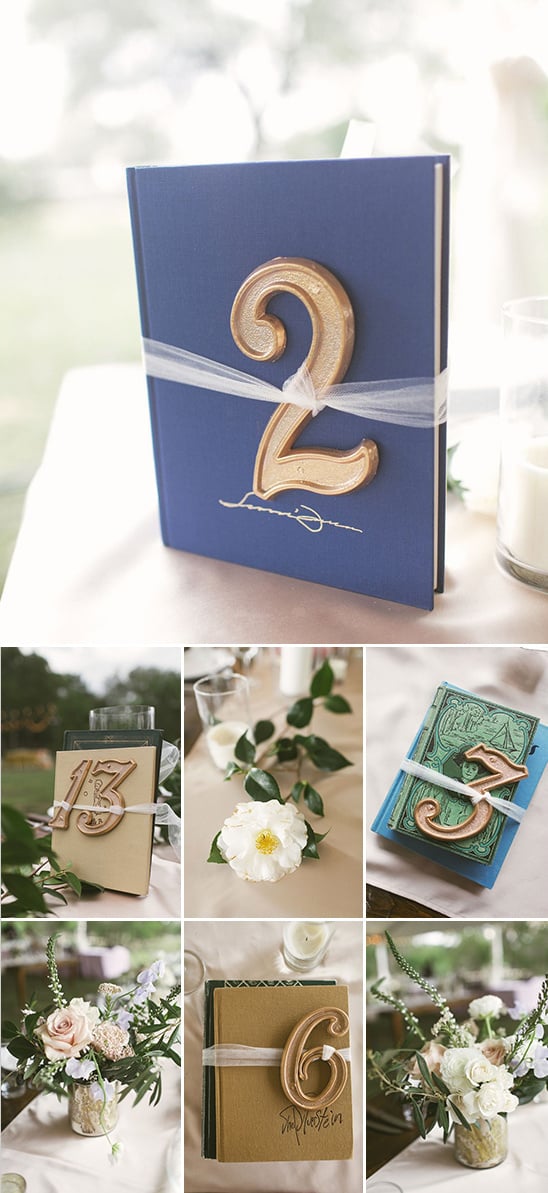 table numbers tied to classic books