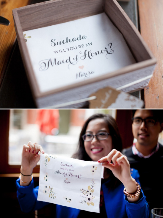 will you be my maid of honor hanky