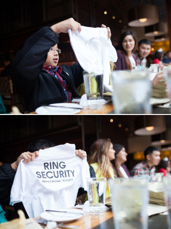 for the ring bearer a ring security tee shirt