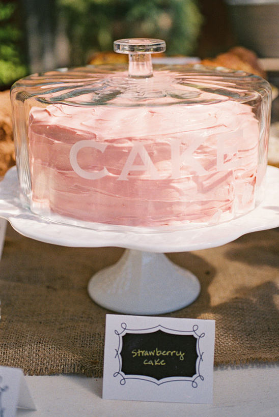 pink bridal shower cake