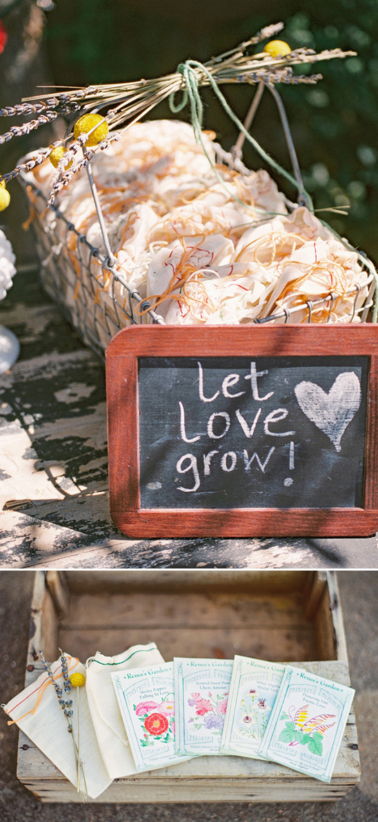 let love grow seed packets favors