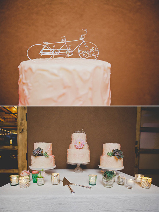 tandem bike cake topper