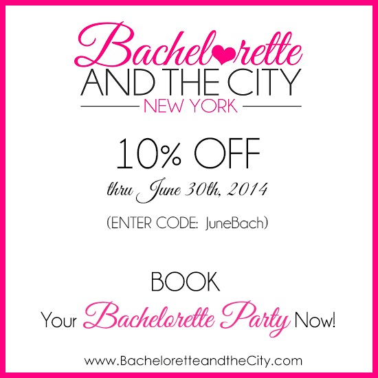 Bachelorette and the City New York, 10% off offer for parties