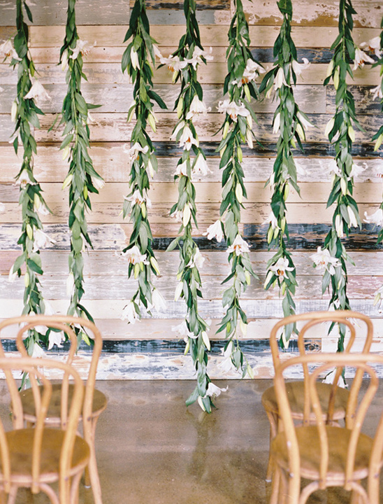 hanging lilies backdrop