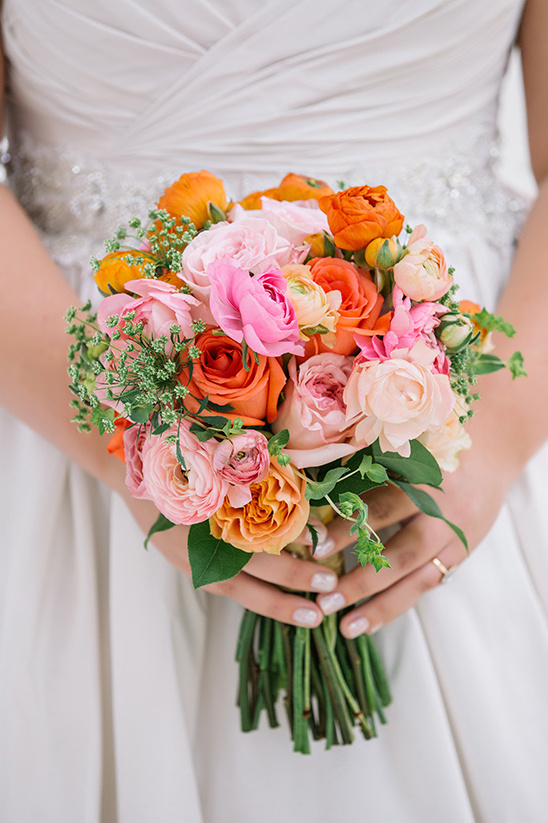 warm color palette bouquet
